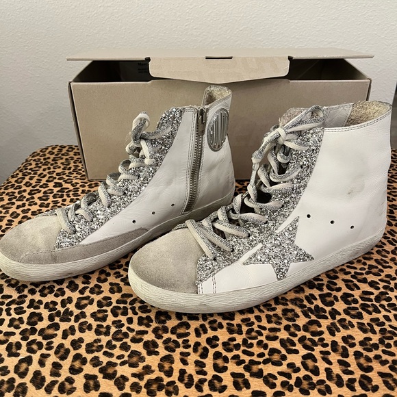 (SOLD) Golden Goose Francy High-Top Sneakers - Picture 4 of 6